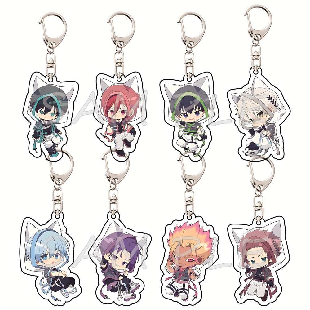 Anime Merchandise Hoodie - Blue Lock 6cm Acrylic Keychains Cat