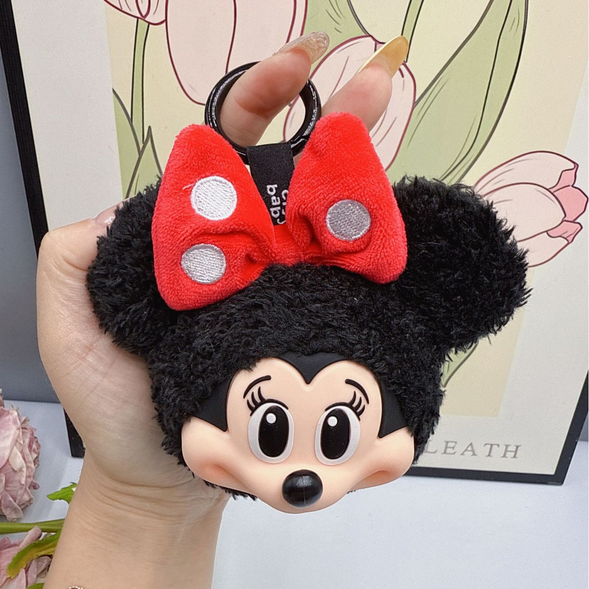 Anime Merchandise Gift - Mickey Minnie Plush Doll Keychain Cute