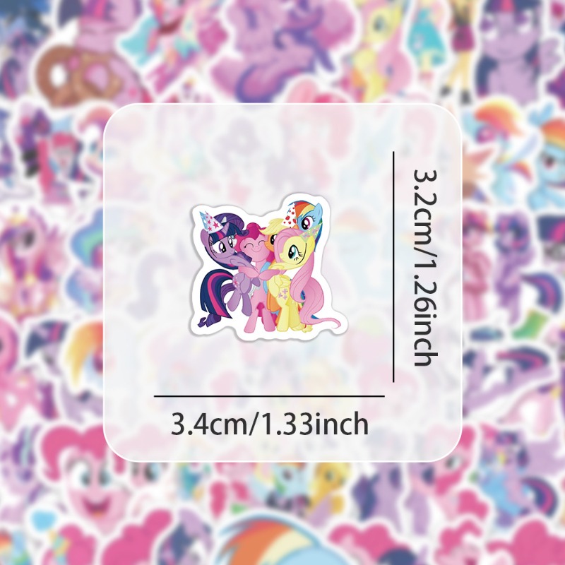 100pcs Cartoon My Little Ponys - Anime Merchandise Gift recension och pris
